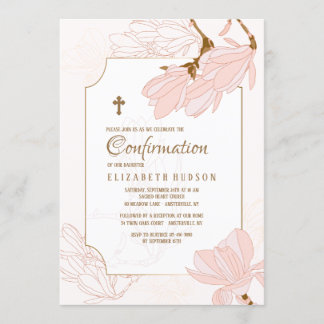Invitación de Flores de Magnolia