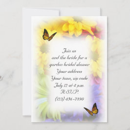 Invitación de flores de margaritas de verano