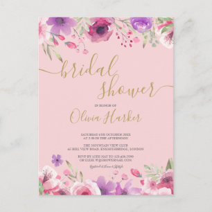 Invitación de Flores de Prado para Despedida de So