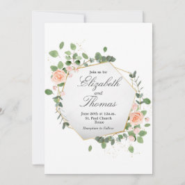 Invitación de flores de primavera