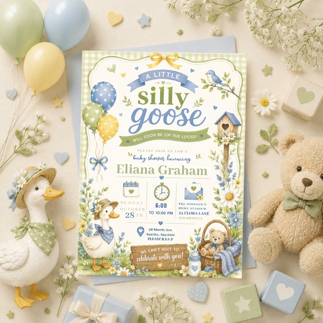 Invitación de flores para baby shower de Silly Goo (Subido por el creador)