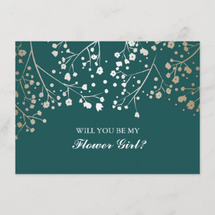 Invitación de florista para boda con aliento de be