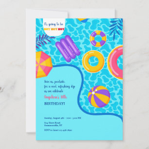 Invitación de Flotadores de Piscina