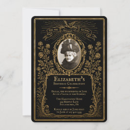 Invitación de Foto al Estilo Funeral Victoriano