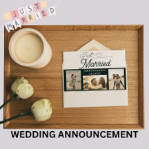 Invitación de foto Boda recién casada 3