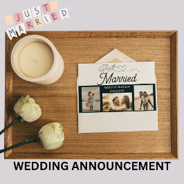 Invitación de foto Boda recién casada 3