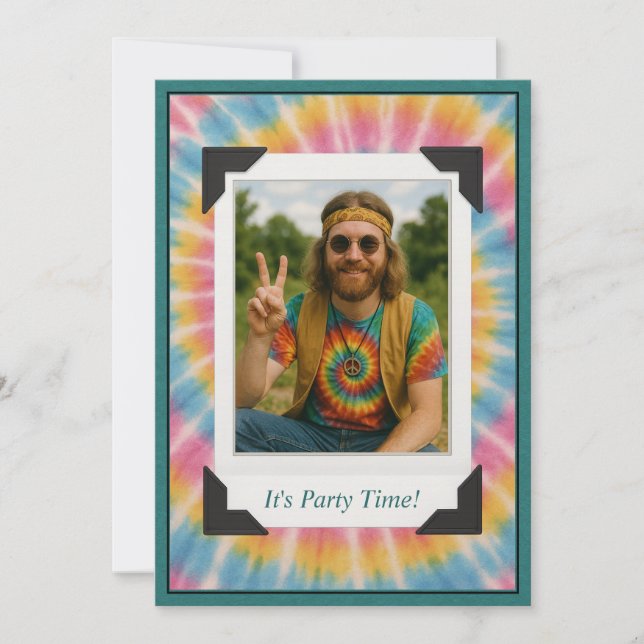 Invitación de Foto con Tinte Retro (Anverso)
