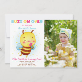 Invitación de foto de abeja