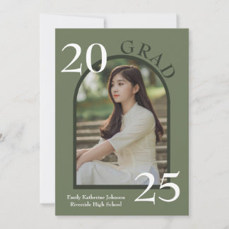 Invitación de foto de arco de fiesta de graduación