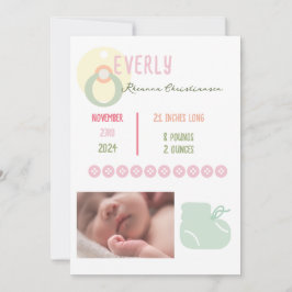 Invitación de foto de Baby Girl Adorable