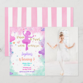 Invitación de foto de bailarina