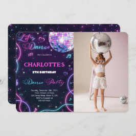 Invitación de foto de baile