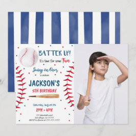 Invitación de foto de béisbol