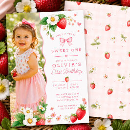 Invitación de Foto de Berry Sweet One