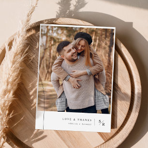 Invitación de Foto de Boda Minimalista y Elegante