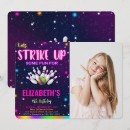 Invitación de foto de bolos