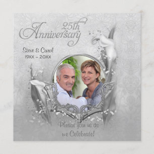 Invitación de Foto de Calla para Aniversario de Bo