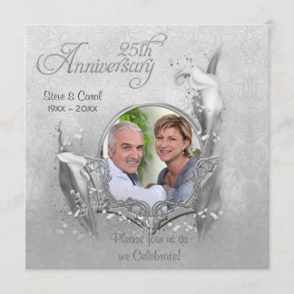 Invitación de Foto de Calla para Aniversario de Bo