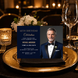 Invitación de Foto de Celebración de Cumpleaños nú