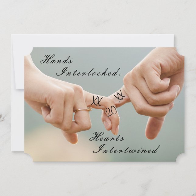 Invitación de Foto de Compromiso (Anverso)