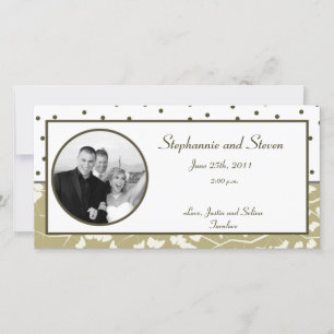 invitación de foto de compromiso de 4x8 Ginkgo dej