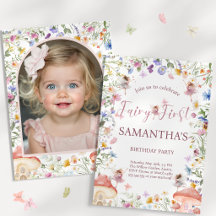 Invitación de foto de cumpleaños número 1 para jar