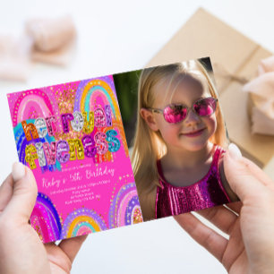 Invitación de Foto de Cumpleaños número 5 de Royal