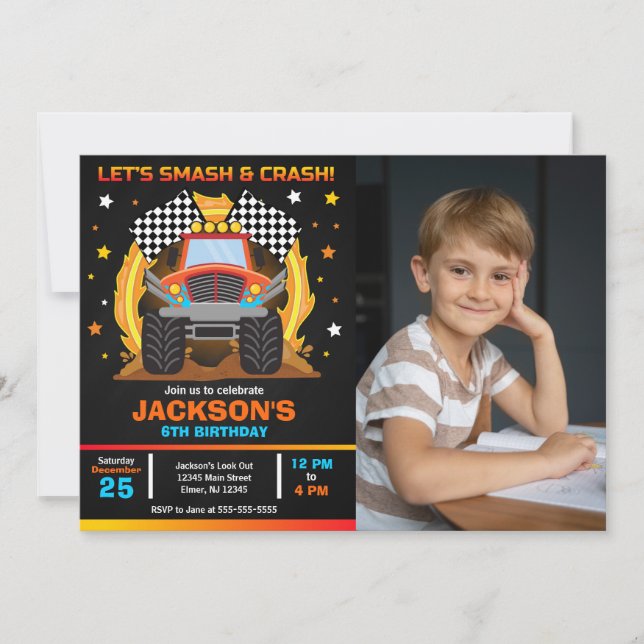 Invitación de Foto de Fiesta de Cumpleaños de Cami (Anverso)