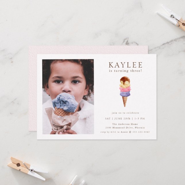 Invitación de foto de fiesta de cumpleaños de hela (Anverso/Reverso In Situ)