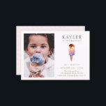 Invitación de foto de fiesta de cumpleaños de hela<br><div class="desc">Invitación de foto de fiesta de cumpleaños con tema de helado.</div>