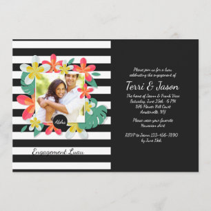 Invitación de Foto de Flores de Frangipani