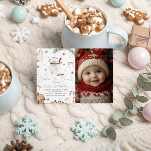 Invitación de Foto de Galletas y Cacao