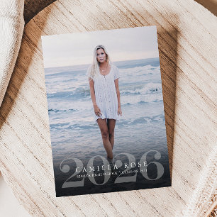 Invitación de Foto de Graduación Bold Elegance 202