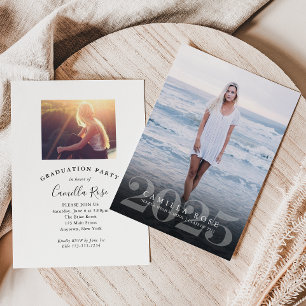 Invitación de Foto de Graduación Bold Elegance 202