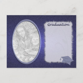 Invitación de foto de graduación de Denim