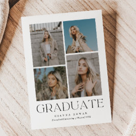 Invitación de foto de graduación de grado de grado