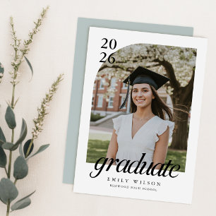 Invitación de Foto de Graduación   Fiesta de Gradu