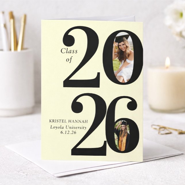 Invitación de Foto de Graduación Moderna (Subido por el creador)