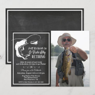 Invitación de Foto de Jubilación de Pesca