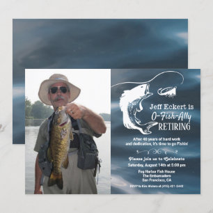 Invitación de Foto de Jubilación de Pesca