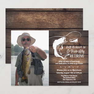 Invitación de Foto de Jubilación de Pesca