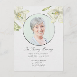 Invitación de foto de lirio floral de celebración 