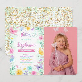 Invitación de foto de mariposa