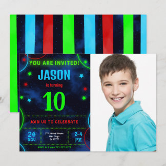 Invitación de foto de niño