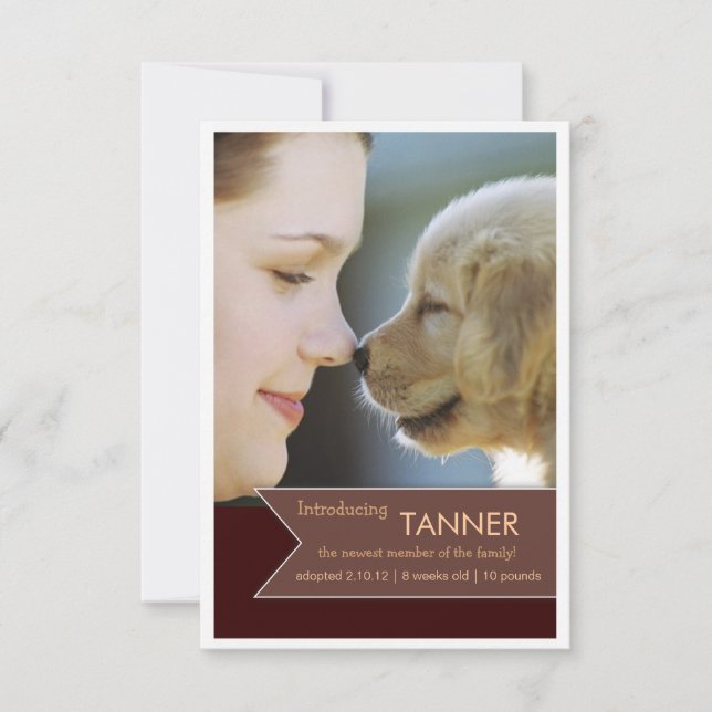 Invitación de foto de pancarta del nuevo Mascota B (Anverso)