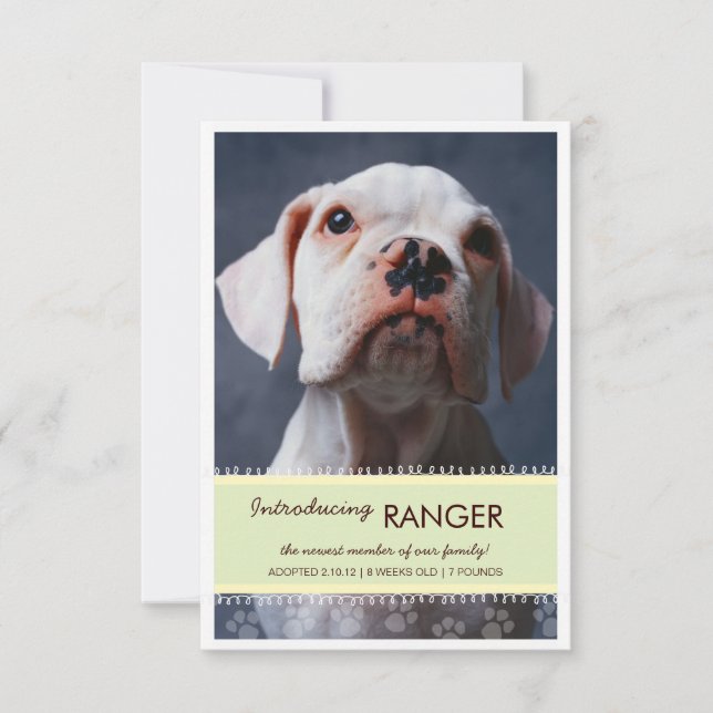 Invitación de foto de pancarta verde masculina, nu (Anverso)