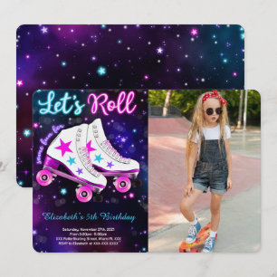 Invitación de foto de patinaje sobre ruedas