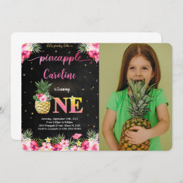 Invitación de foto de piña