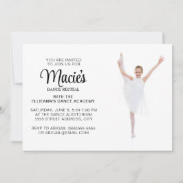 Invitación de Foto de Recital de Baile