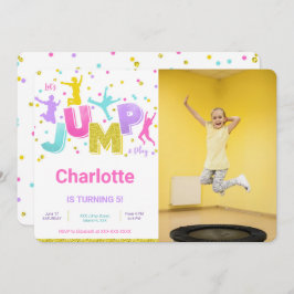 Invitación de foto de salto